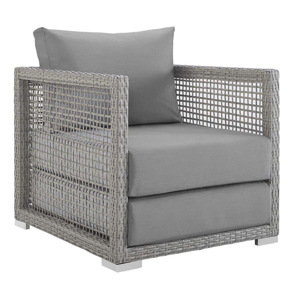 Modway Aura 6 Piece Outdoor Patio Wicker Rattan Set - EEI-3559 | Outdoor Sofas, Loveseats & Sectionals | Modishstore - 11