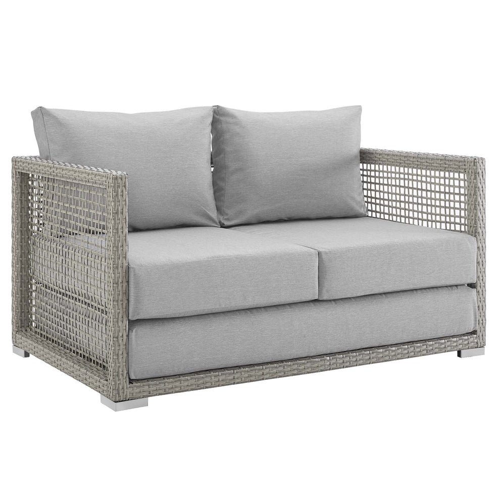 Modway Aura 6 Piece Outdoor Patio Wicker Rattan Set - EEI-3559 | Outdoor Sofas, Loveseats & Sectionals | Modishstore - 15