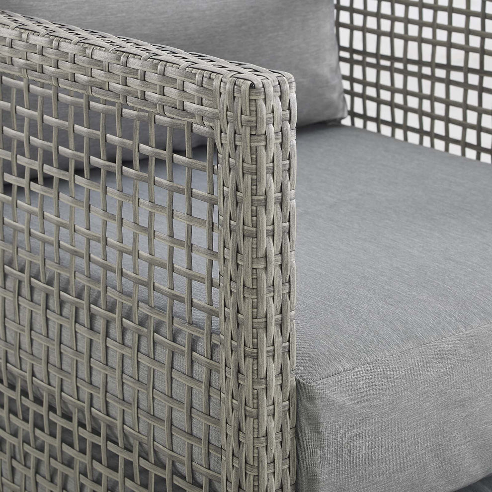 Modway Aura 6 Piece Outdoor Patio Wicker Rattan Set - EEI-3559 | Outdoor Sofas, Loveseats & Sectionals | Modishstore - 3