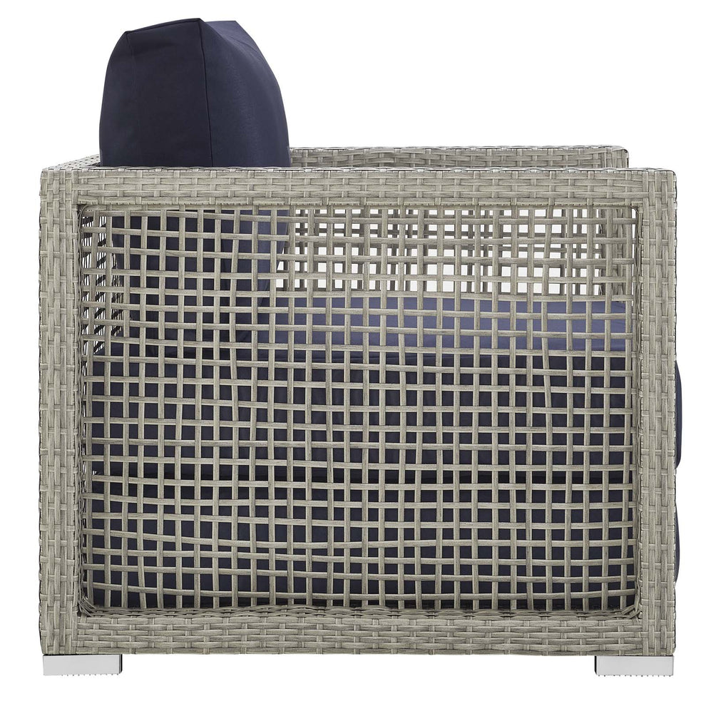 Modway Aura 6 Piece Outdoor Patio Wicker Rattan Set - EEI-3559 | Outdoor Sofas, Loveseats & Sectionals | Modishstore - 24