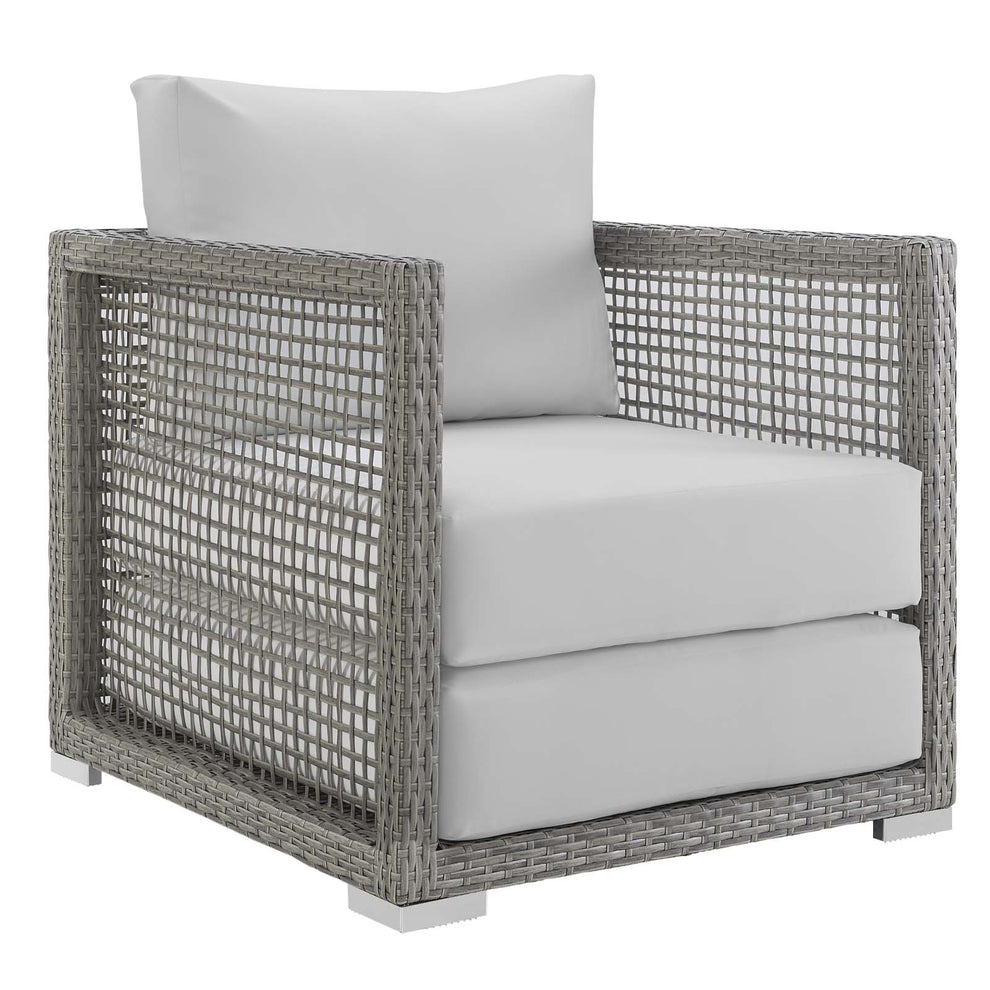 Modway Aura 6 Piece Outdoor Patio Wicker Rattan Set - EEI-3559 | Outdoor Sofas, Loveseats & Sectionals | Modishstore - 12