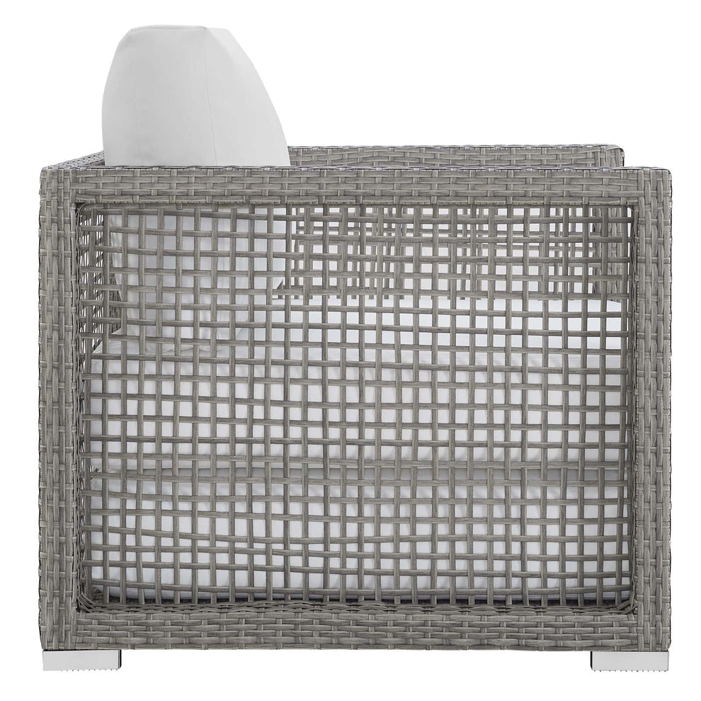 Modway Aura 6 Piece Outdoor Patio Wicker Rattan Set - EEI-3559 | Outdoor Sofas, Loveseats & Sectionals | Modishstore - 14