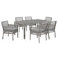 Modway Aura 7 Piece Outdoor Patio Wicker Rattan Set - EEI-3560 | Outdoor Dining Sets | Modishstore - 2