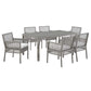 Modway Aura 7 Piece Outdoor Patio Wicker Rattan Set - EEI-3560 | Outdoor Dining Sets | Modishstore - 18