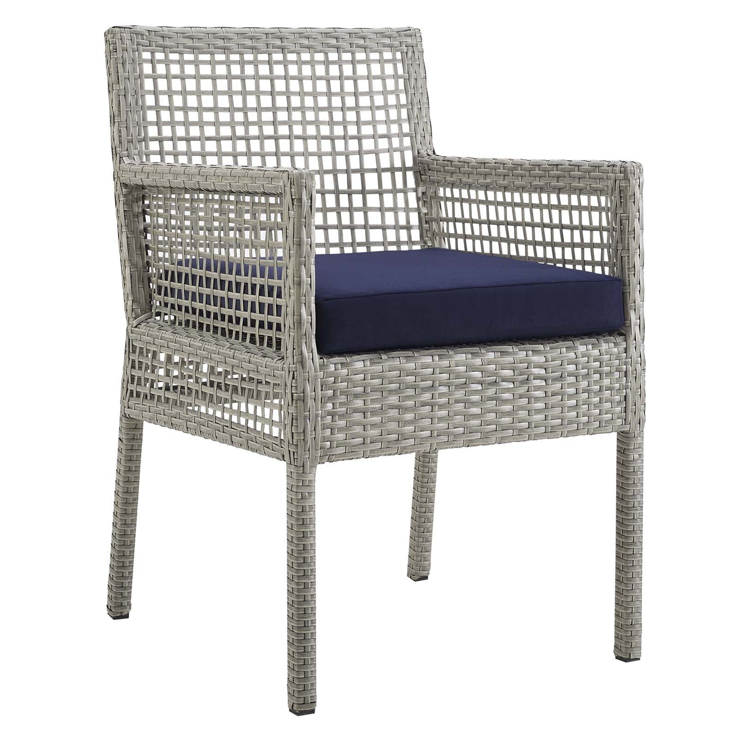 Modway Aura Dining Armchair Outdoor Patio Wicker Rattan Set of 2 - EEI-3561 | Outdoor Chairs | Modishstore - 2