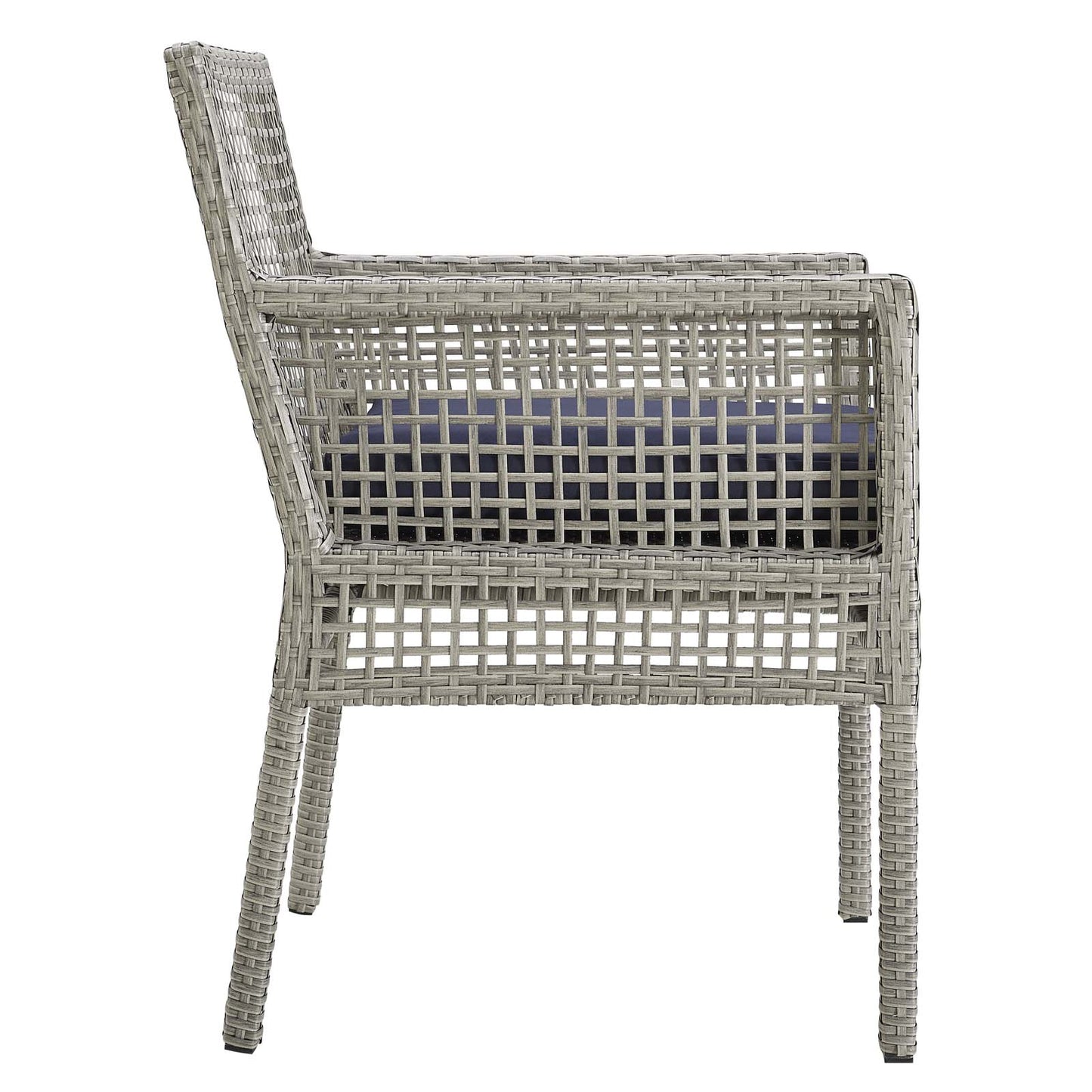 Modway Aura Dining Armchair Outdoor Patio Wicker Rattan Set of 2 - EEI-3561 | Outdoor Chairs | Modishstore - 4