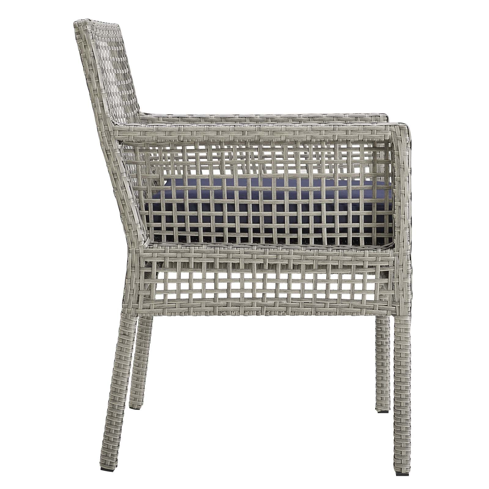 Modway Aura Dining Armchair Outdoor Patio Wicker Rattan Set of 2 - EEI-3561 | Outdoor Chairs | Modishstore - 4