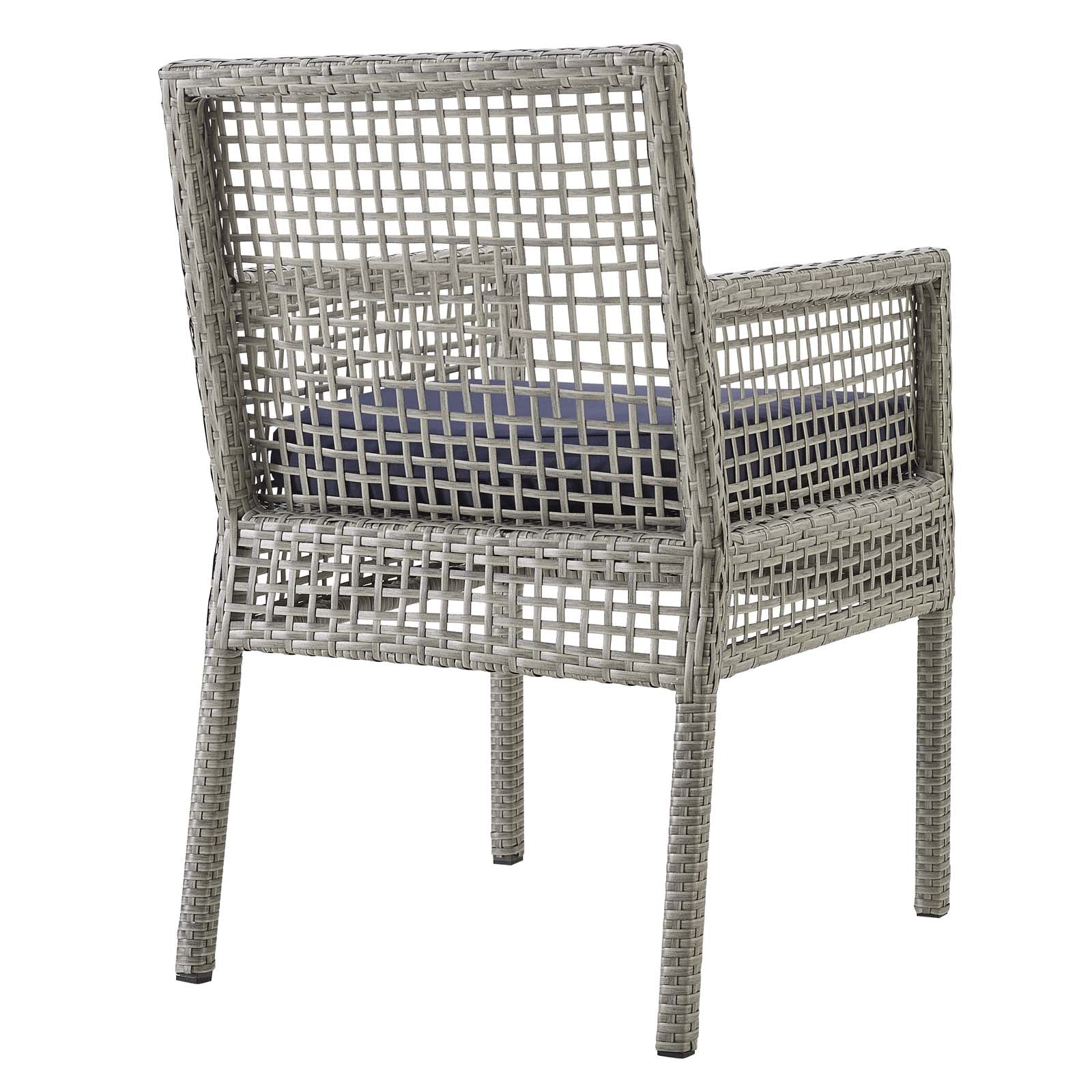 Modway Aura Dining Armchair Outdoor Patio Wicker Rattan Set of 2 - EEI-3561 | Outdoor Chairs | Modishstore - 5
