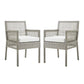 Modway Aura Dining Armchair Outdoor Patio Wicker Rattan Set of 2 - EEI-3561 | Outdoor Chairs | Modishstore - 12