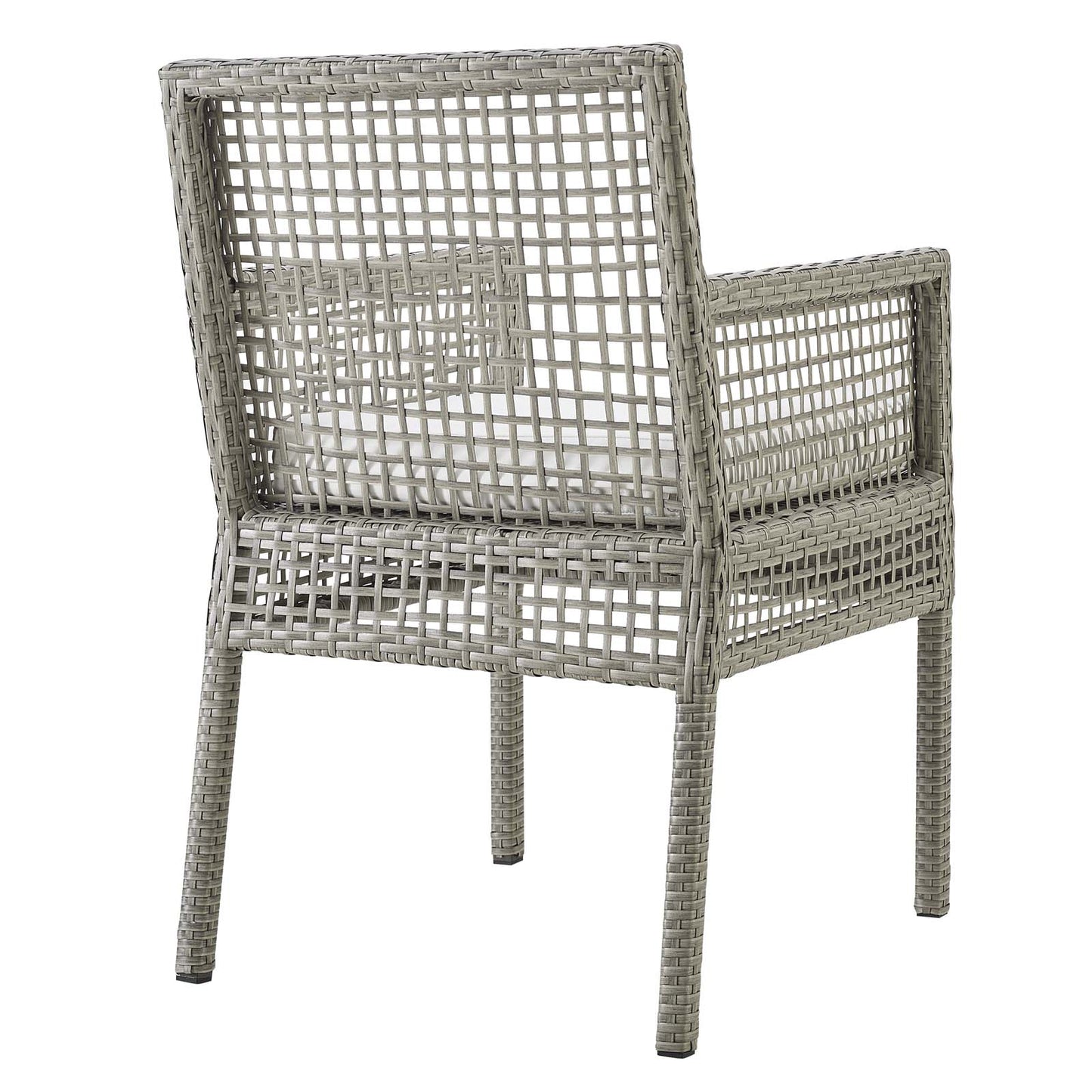 Modway Aura Dining Armchair Outdoor Patio Wicker Rattan Set of 2 | Outdoor Chairs | Modishstore-15