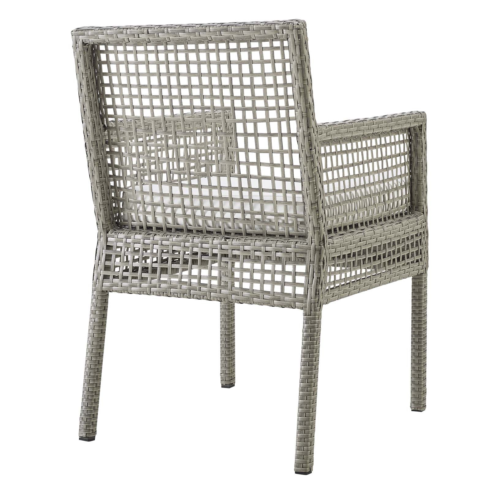 Modway Aura Dining Armchair Outdoor Patio Wicker Rattan Set of 2 - EEI-3561 | Outdoor Chairs | Modishstore - 15