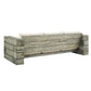Manteo Rustic Coastal Outdoor Patio Sunbrella??  Sofa - EEI-3565 | Outdoor Sofas, Loveseats & Sectionals | Modishstore - 3