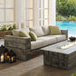 Manteo Rustic Coastal Outdoor Patio Sunbrella??  Sofa - EEI-3565 | Outdoor Sofas, Loveseats & Sectionals | Modishstore - 1