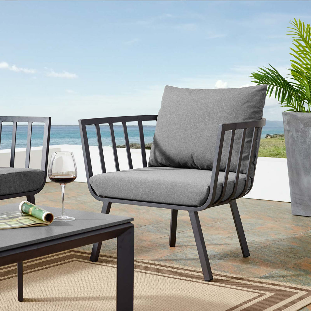 Modway Riverside Outdoor Patio Aluminum Armchair - EEI-3566 | Outdoor Chairs | Modishstore - 1