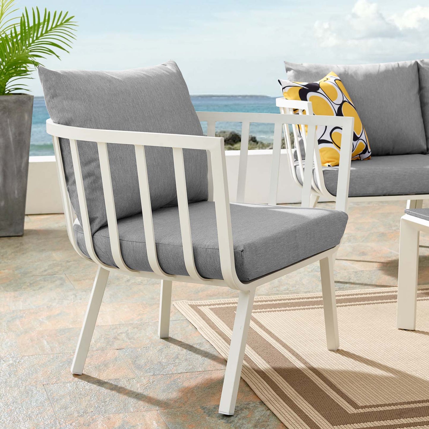 Modway Riverside Outdoor Patio Aluminum Armchair | Outdoor Chairs | Modishstore-13