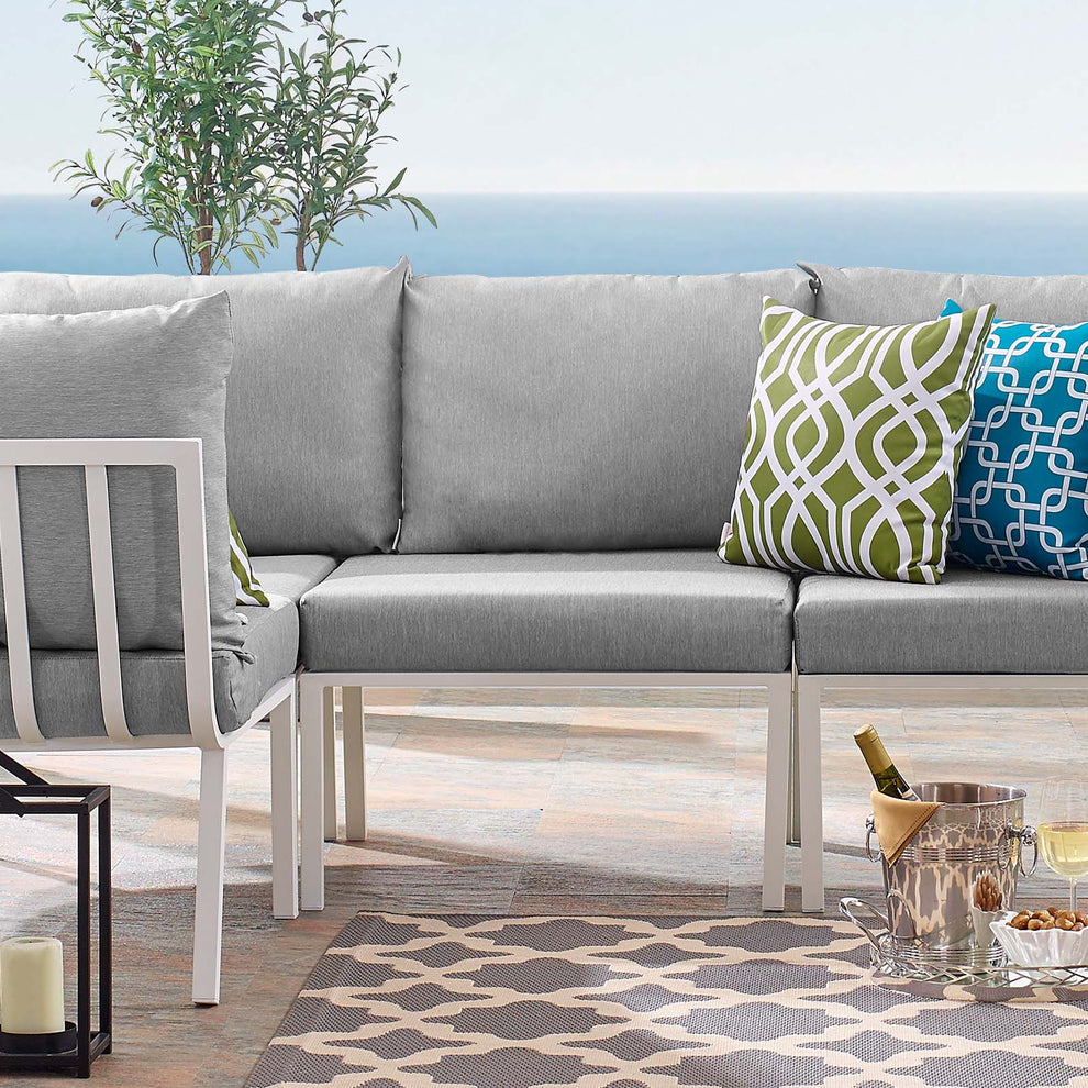 Modway Riverside Outdoor Patio Aluminum Armless Chair - EEI-3567 | Outdoor Chairs | Modishstore - 13