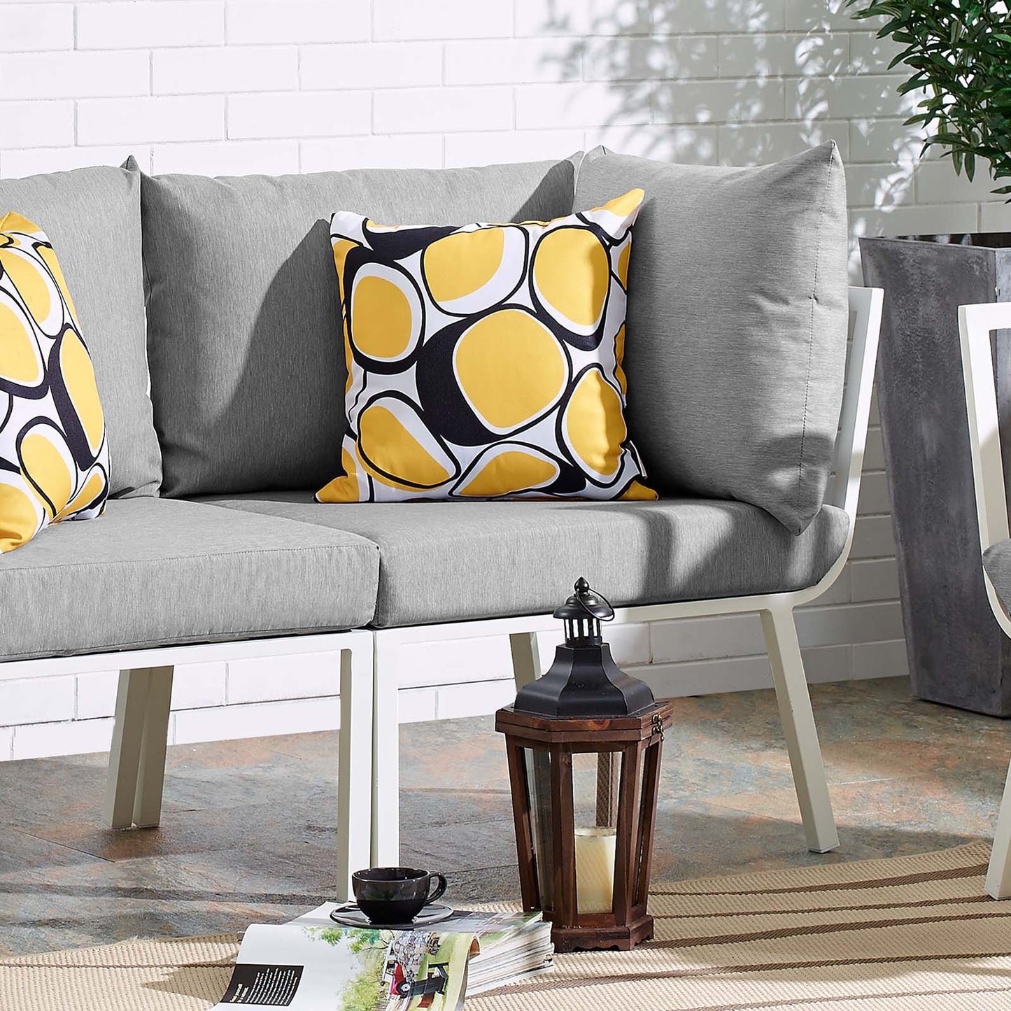 Modway Riverside Outdoor Patio Aluminum Corner Chair - EEI-3569 | Outdoor Chairs | Modishstore - 13