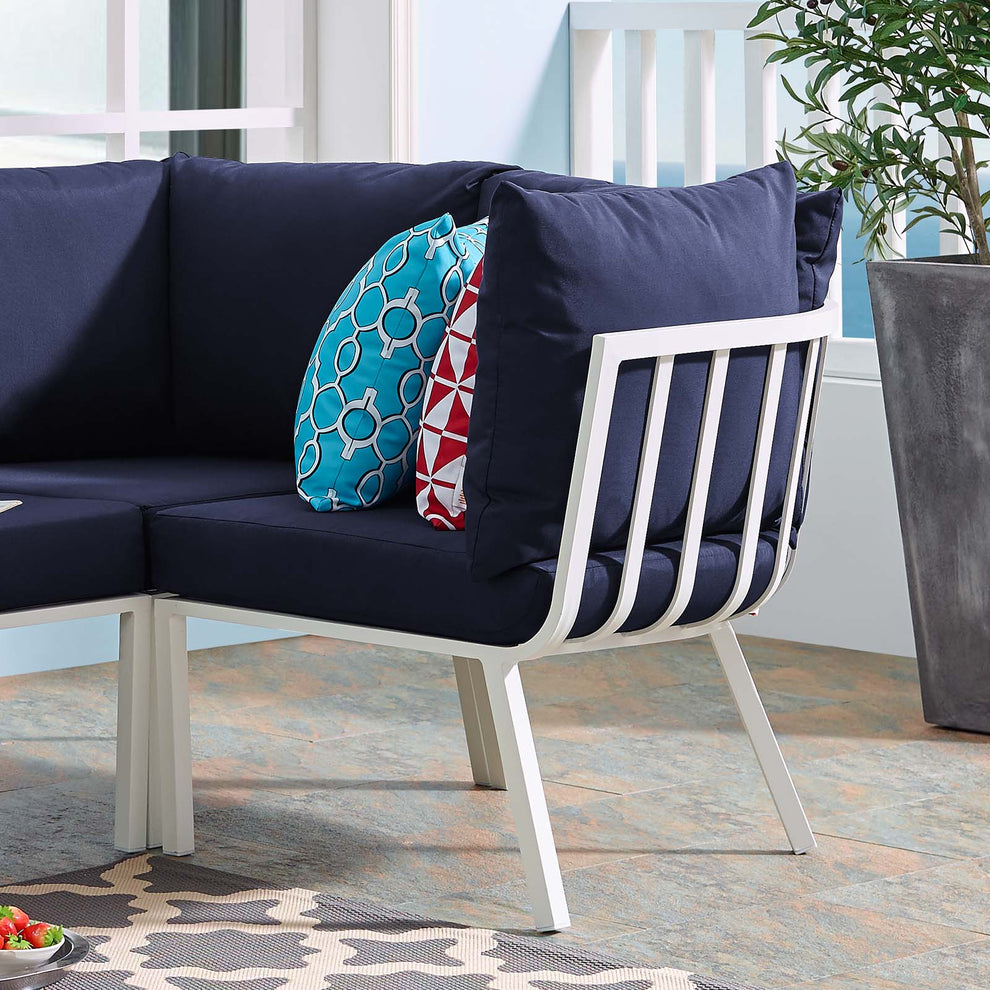 Modway Riverside Outdoor Patio Aluminum Corner Chair - EEI-3569 | Outdoor Chairs | Modishstore - 19
