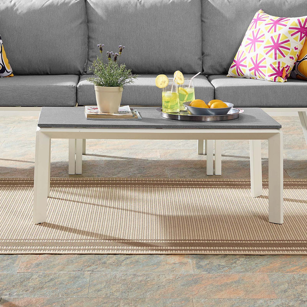 Modway Riverside Aluminum Outdoor Patio Coffee Table - EEI-3570 | Coffee Tables | Modishstore - 6