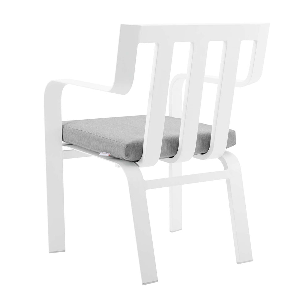 Modway Baxley Stackable Outdoor Patio Aluminum Dining Armchair - EEI-3571 | Armchairs | Modishstore - 4