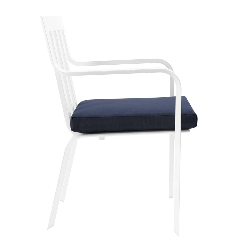 Modway Baxley Stackable Outdoor Patio Aluminum Dining Armchair - EEI-3571 | Armchairs | Modishstore - 8