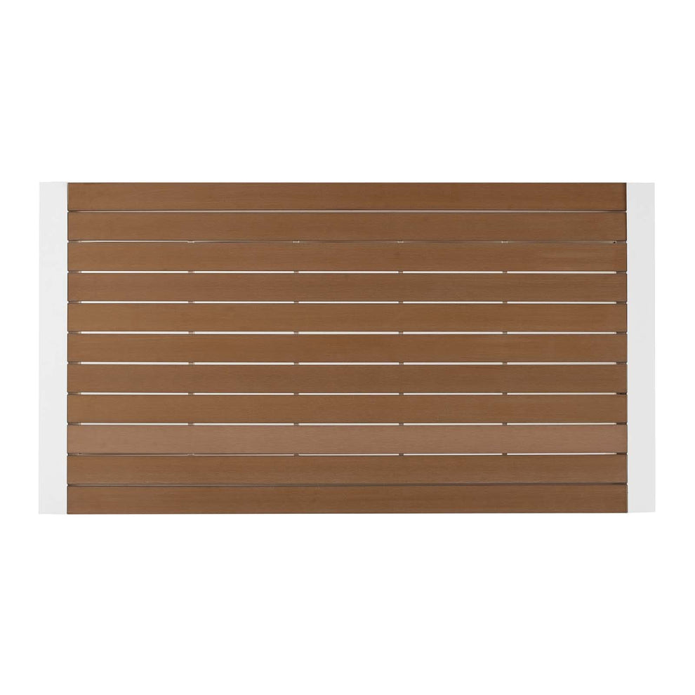 Modway Roanoke 73" Outdoor Patio Aluminum Dining Table - EEI-3572 | Dining Tables | Modishstore - 4
