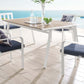 Modway Roanoke 73" Outdoor Patio Aluminum Dining Table - EEI-3572 | Dining Tables | Modishstore - 1