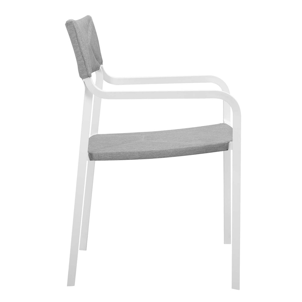 Modway Raleigh Stackable Outdoor Patio Aluminum Dining Armchair - EEI-3573 | Dining Chairs | Modishstore - 4
