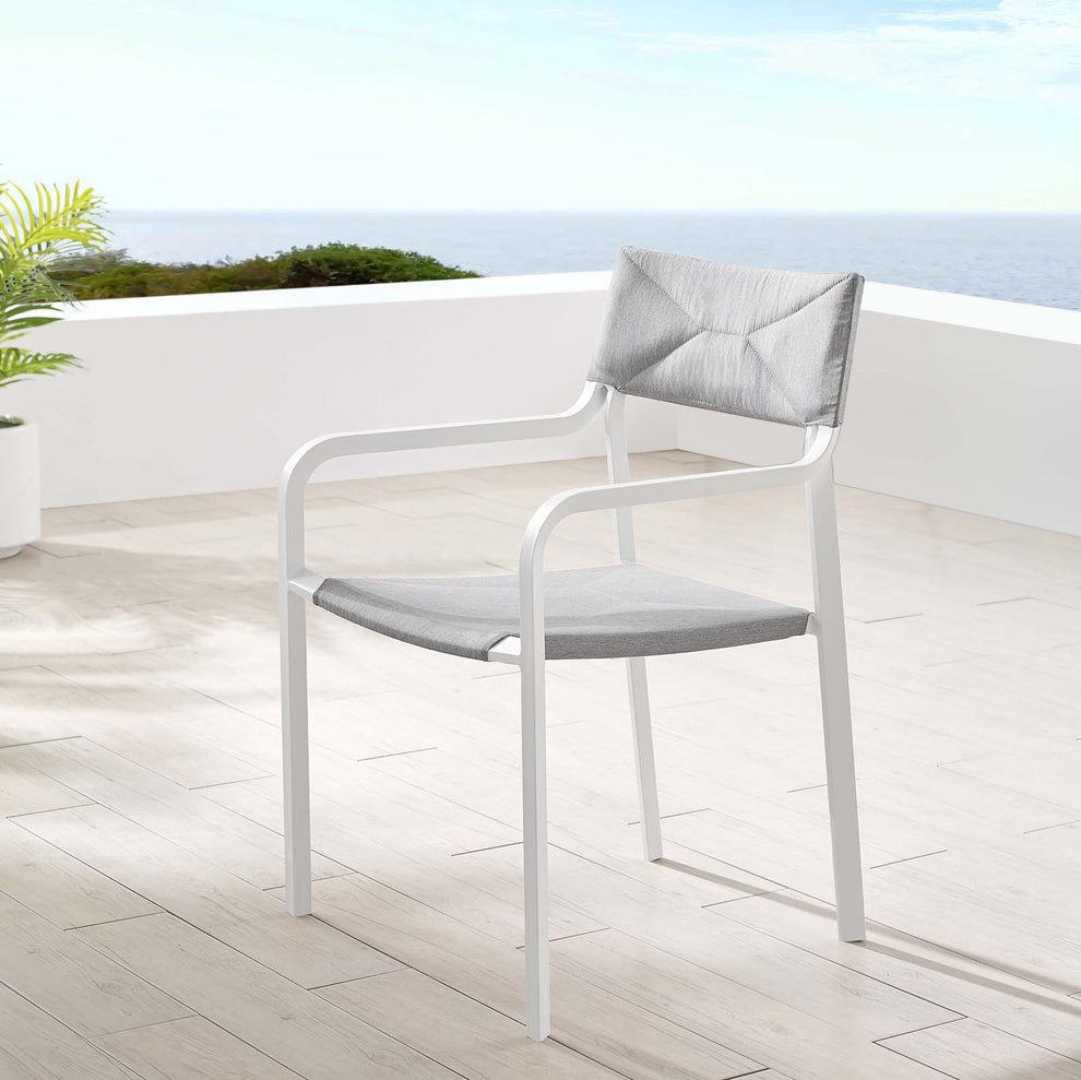 Modway Raleigh Stackable Outdoor Patio Aluminum Dining Armchair - EEI-3573 | Dining Chairs | Modishstore - 5