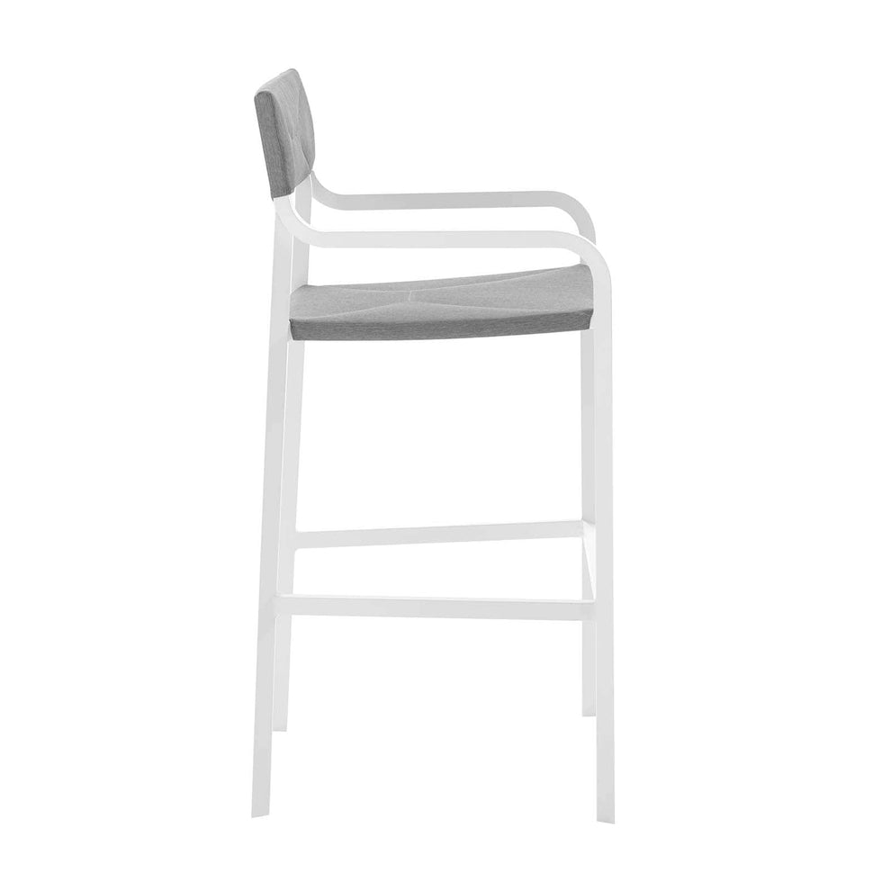 Raleigh Stackable Outdoor Patio Aluminum Bar Stool - EEI-3574 | Bar Stools | Modishstore - 3