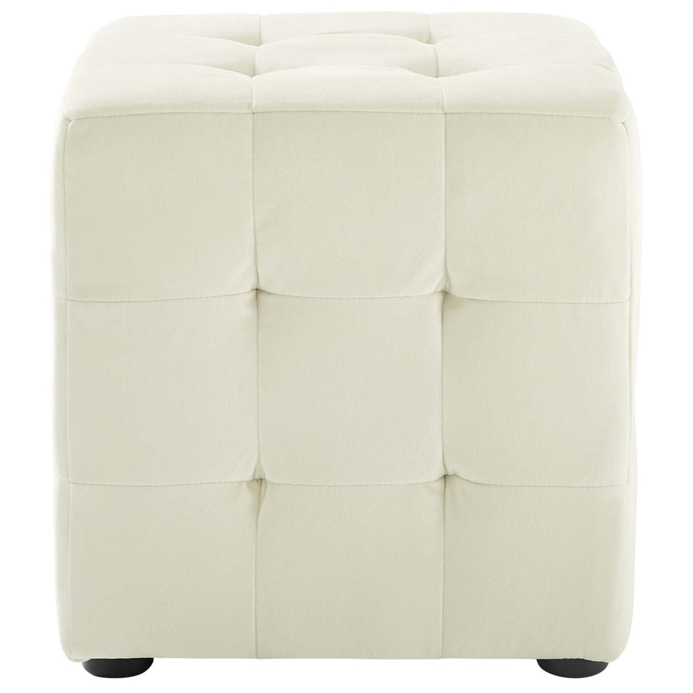 Modway Contour Tufted Cube Performance Velvet Ottoman - EEI-3577 | Ottomans | Modishstore - 8