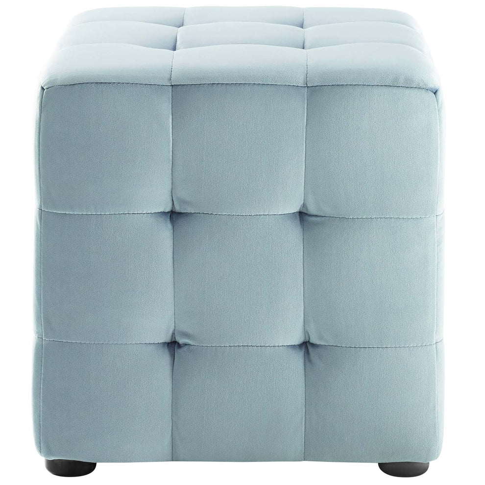 Modway Contour Tufted Cube Performance Velvet Ottoman - EEI-3577 | Ottomans | Modishstore - 12