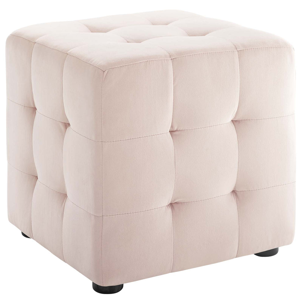 Modway Contour Tufted Cube Performance Velvet Ottoman - EEI-3577 | Ottomans | Modishstore - 21