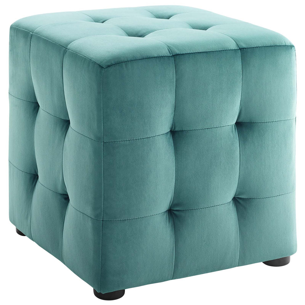 Modway Contour Tufted Cube Performance Velvet Ottoman - EEI-3577 | Ottomans | Modishstore - 26