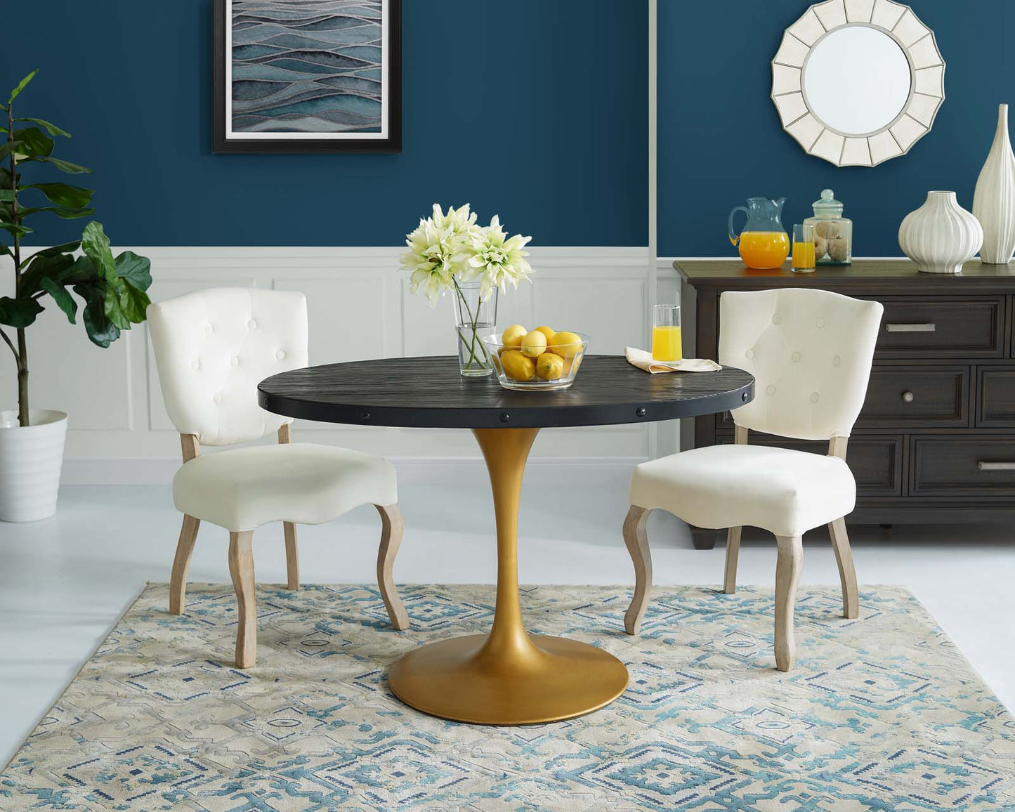 Drive 47" Oval Wood Top Dining Table By Modway - EEI-3586 | Dining Tables | Modishstore - 1