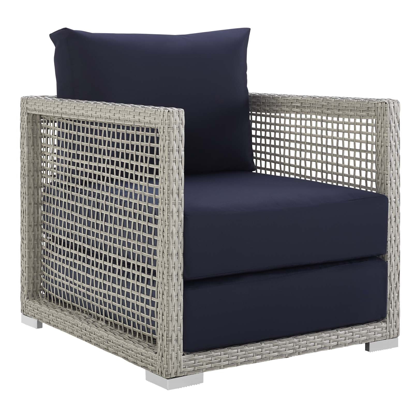 Aura 3 Piece Modern Outdoor Patio Wicker Rattan Set by Modway EEI35