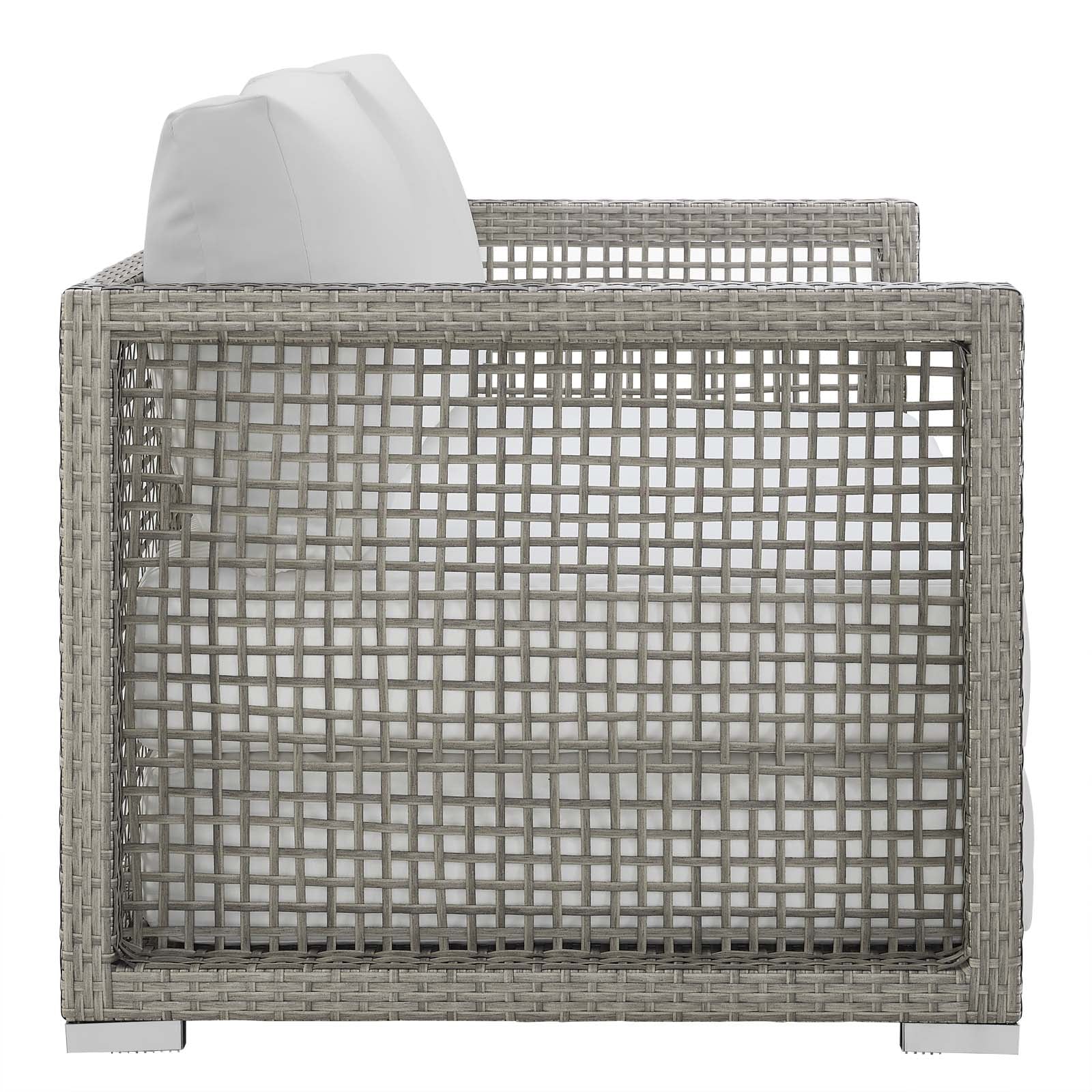 Modway Aura 3 Piece Outdoor Patio Wicker Rattan Set - EEI-3598 | Outdoor Sofas, Loveseats & Sectionals | Modishstore - 16