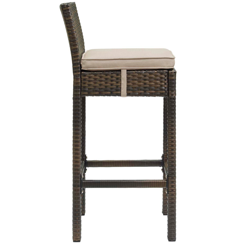Modway Conduit Bar Stool Outdoor Patio Wicker Rattan Set of 4 - EEI-3601 | Bar Stools | Modishstore - 37