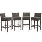 Modway Conduit Bar Stool Outdoor Patio Wicker Rattan Set of 4 - EEI-3601 | Bar Stools | Modishstore - 54