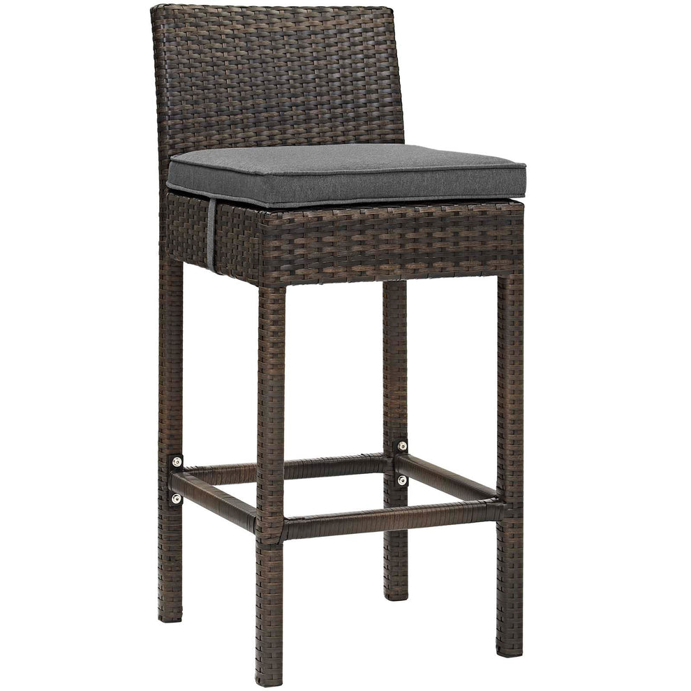 Modway Conduit Bar Stool Outdoor Patio Wicker Rattan Set of 4 - EEI-3601 | Bar Stools | Modishstore - 14