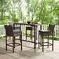 Modway Conduit Bar Stool Outdoor Patio Wicker Rattan Set of 4 - EEI-3601 | Bar Stools | Modishstore - 61