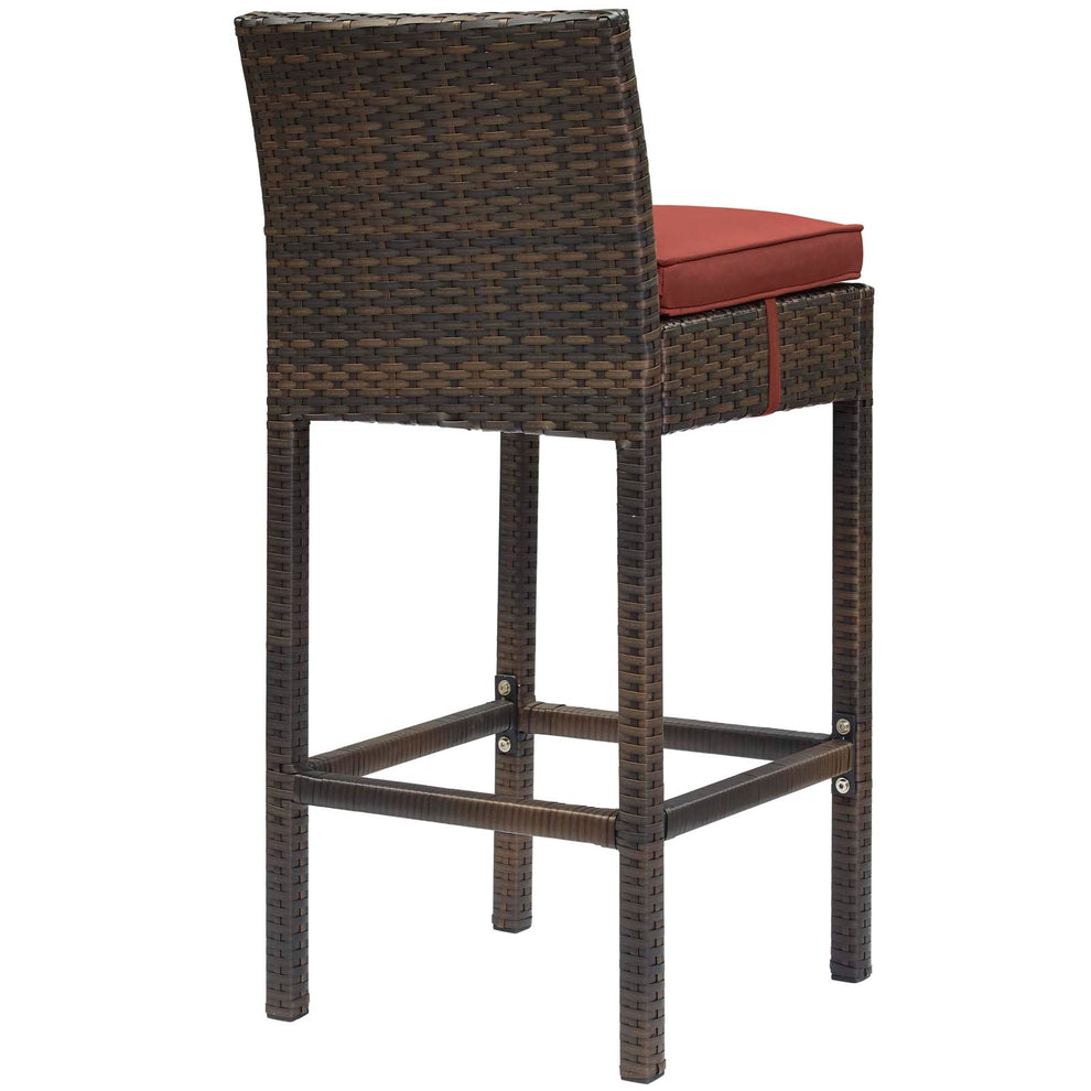 Modway Conduit Bar Stool Outdoor Patio Wicker Rattan Set of 4 - EEI-3601 | Bar Stools | Modishstore - 27