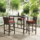Modway Conduit Bar Stool Outdoor Patio Wicker Rattan Set of 4 - EEI-3601 | Bar Stools | Modishstore - 57