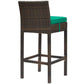 Modway Conduit Bar Stool Outdoor Patio Wicker Rattan Set of 4 - EEI-3601 | Bar Stools | Modishstore - 28