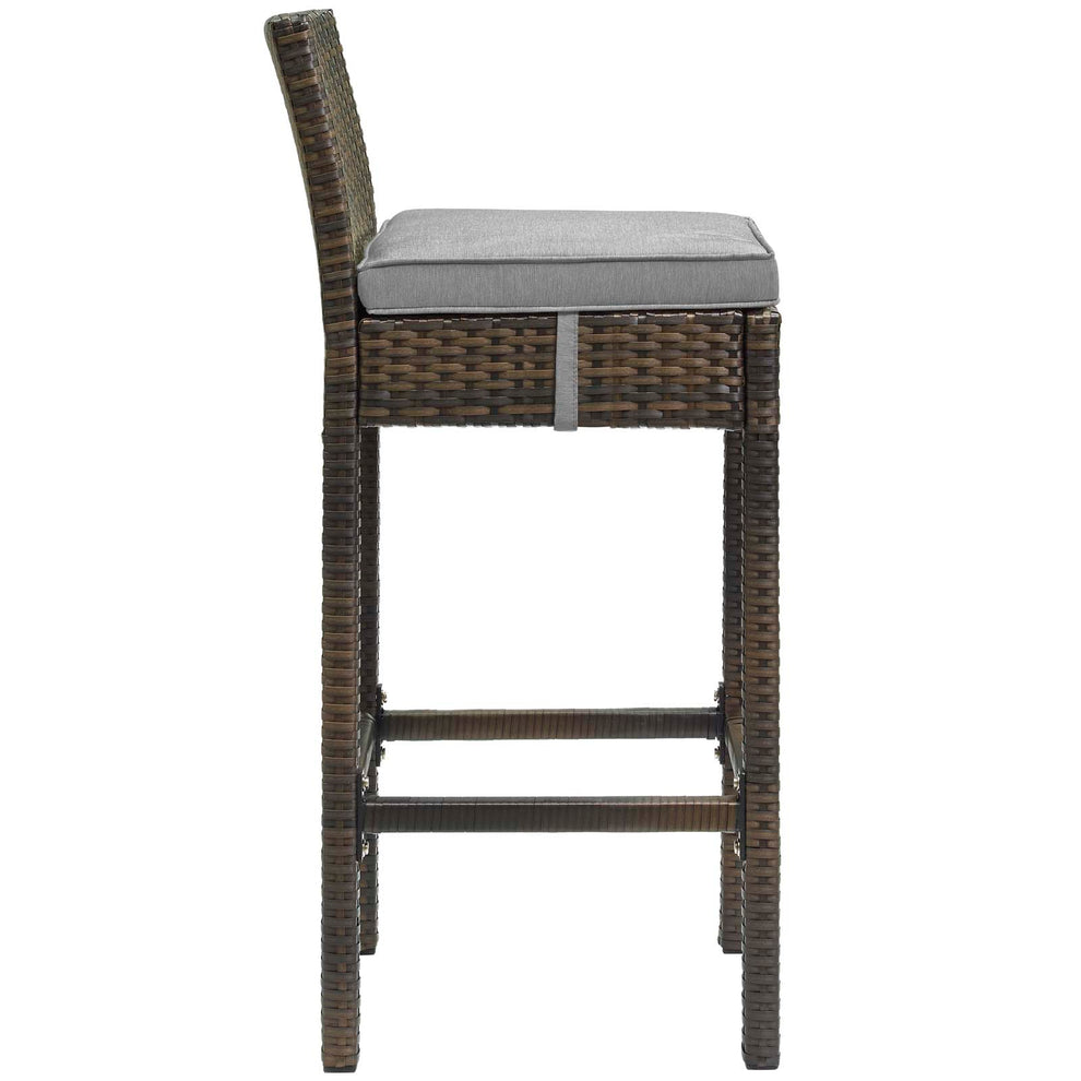 Modway Conduit Bar Stool Outdoor Patio Wicker Rattan Set of 4 - EEI-3601 | Bar Stools | Modishstore - 41