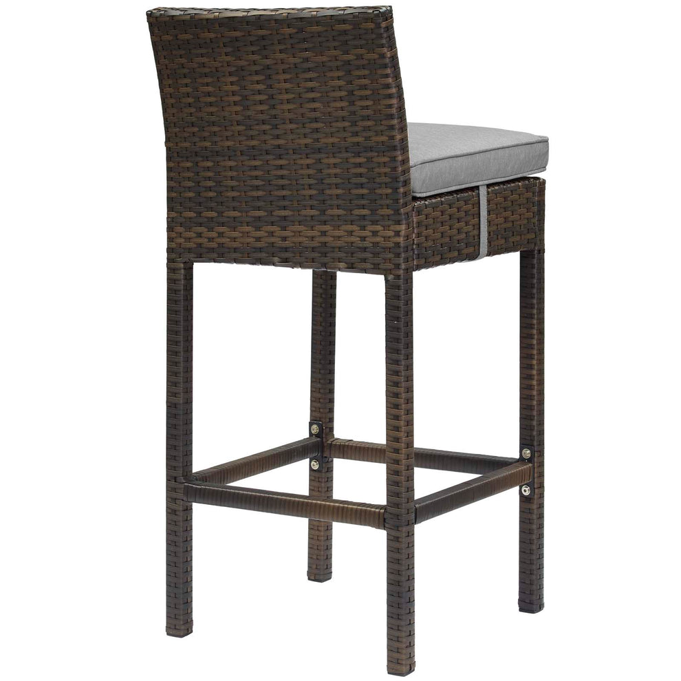 Modway Conduit Bar Stool Outdoor Patio Wicker Rattan Set of 4 - EEI-3601 | Bar Stools | Modishstore - 29