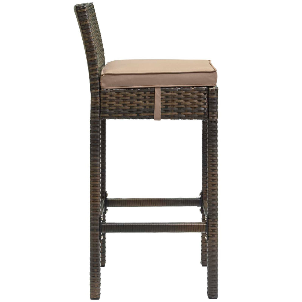 Modway Conduit Bar Stool Outdoor Patio Wicker Rattan Set of 4 - EEI-3601 | Bar Stools | Modishstore - 42