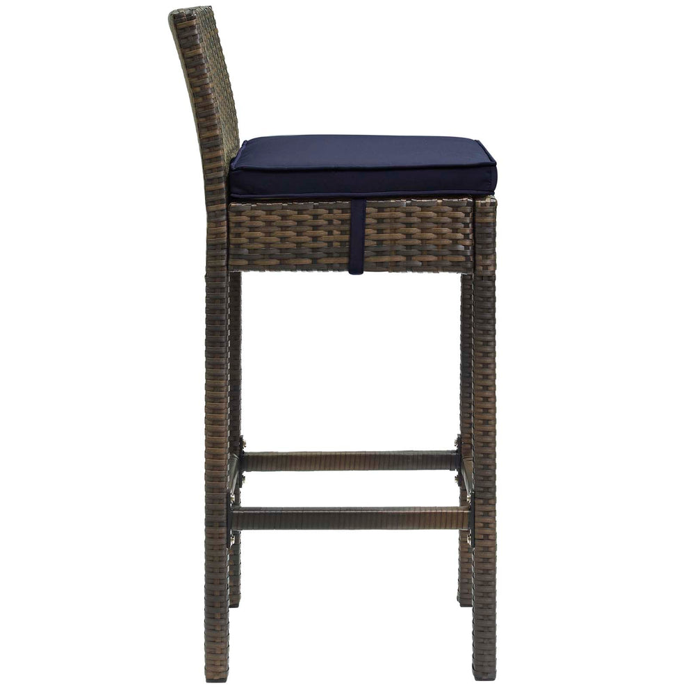 Modway Conduit Bar Stool Outdoor Patio Wicker Rattan Set of 4 - EEI-3601 | Bar Stools | Modishstore - 43