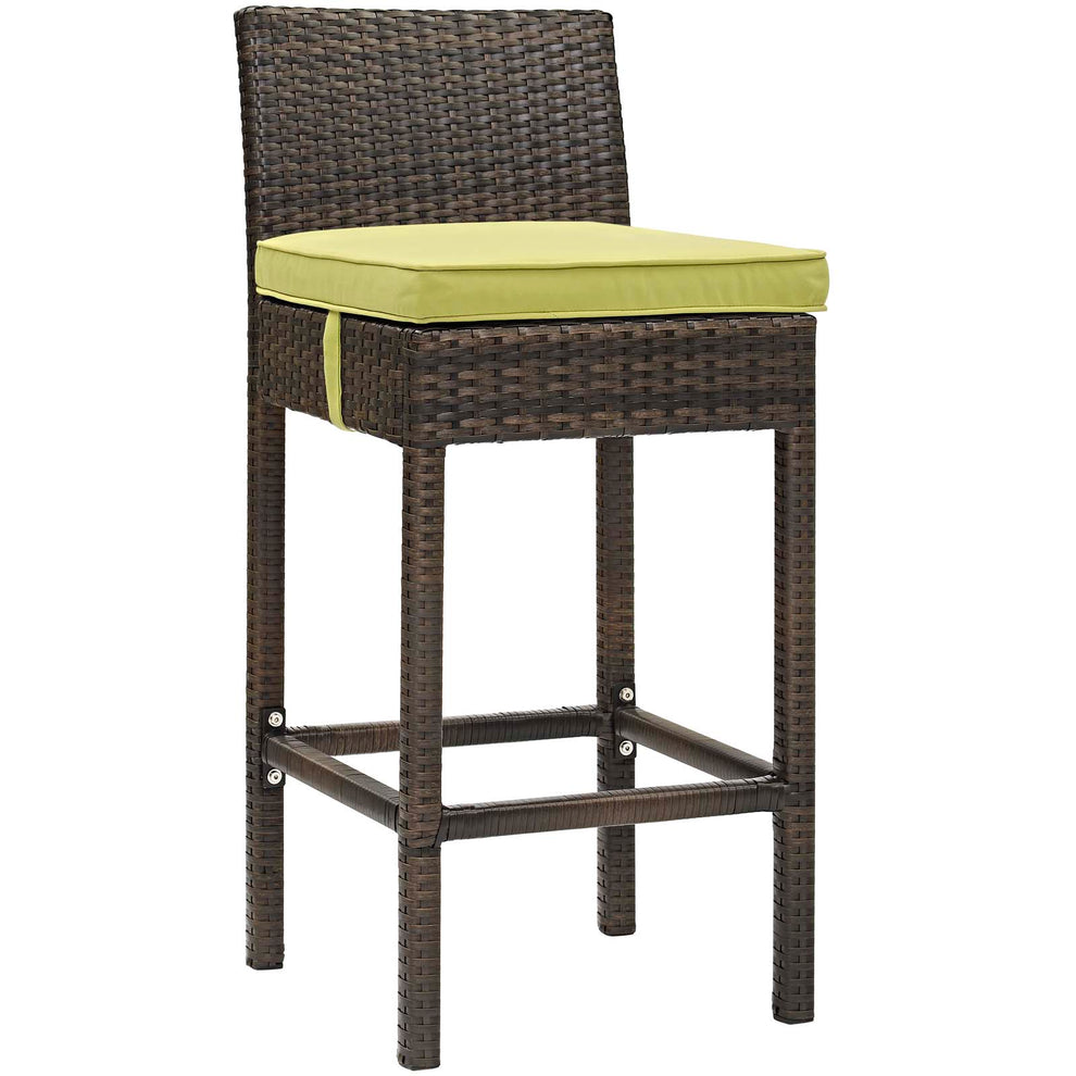 Modway Conduit Bar Stool Outdoor Patio Wicker Rattan Set of 4 - EEI-3601 | Bar Stools | Modishstore - 21