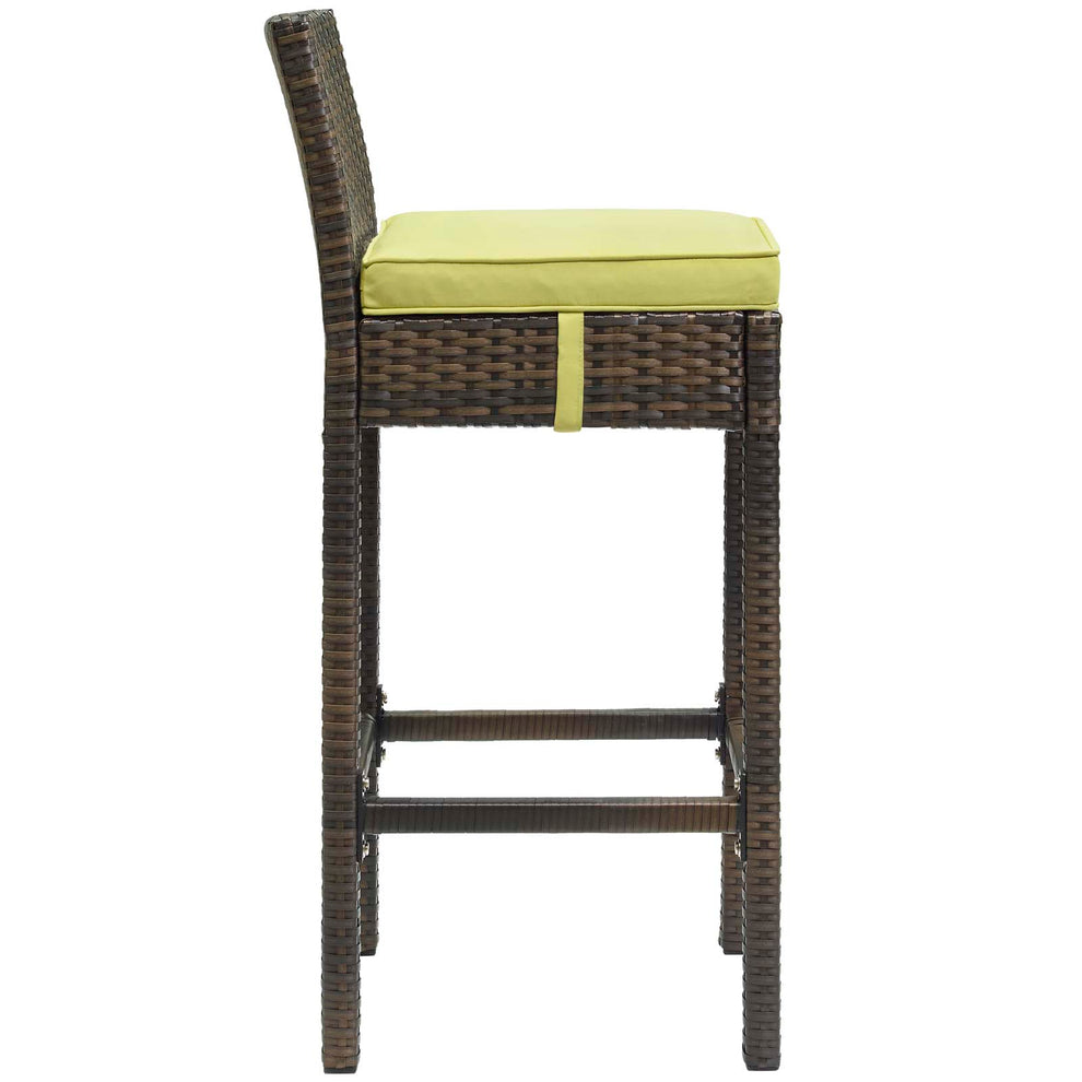 Modway Conduit Bar Stool Outdoor Patio Wicker Rattan Set of 4 - EEI-3601 | Bar Stools | Modishstore - 45